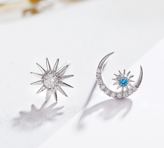 Sun & Moon Studs