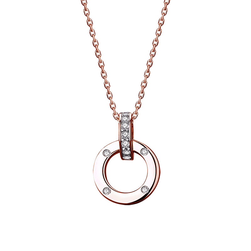 Double Ring Necklace