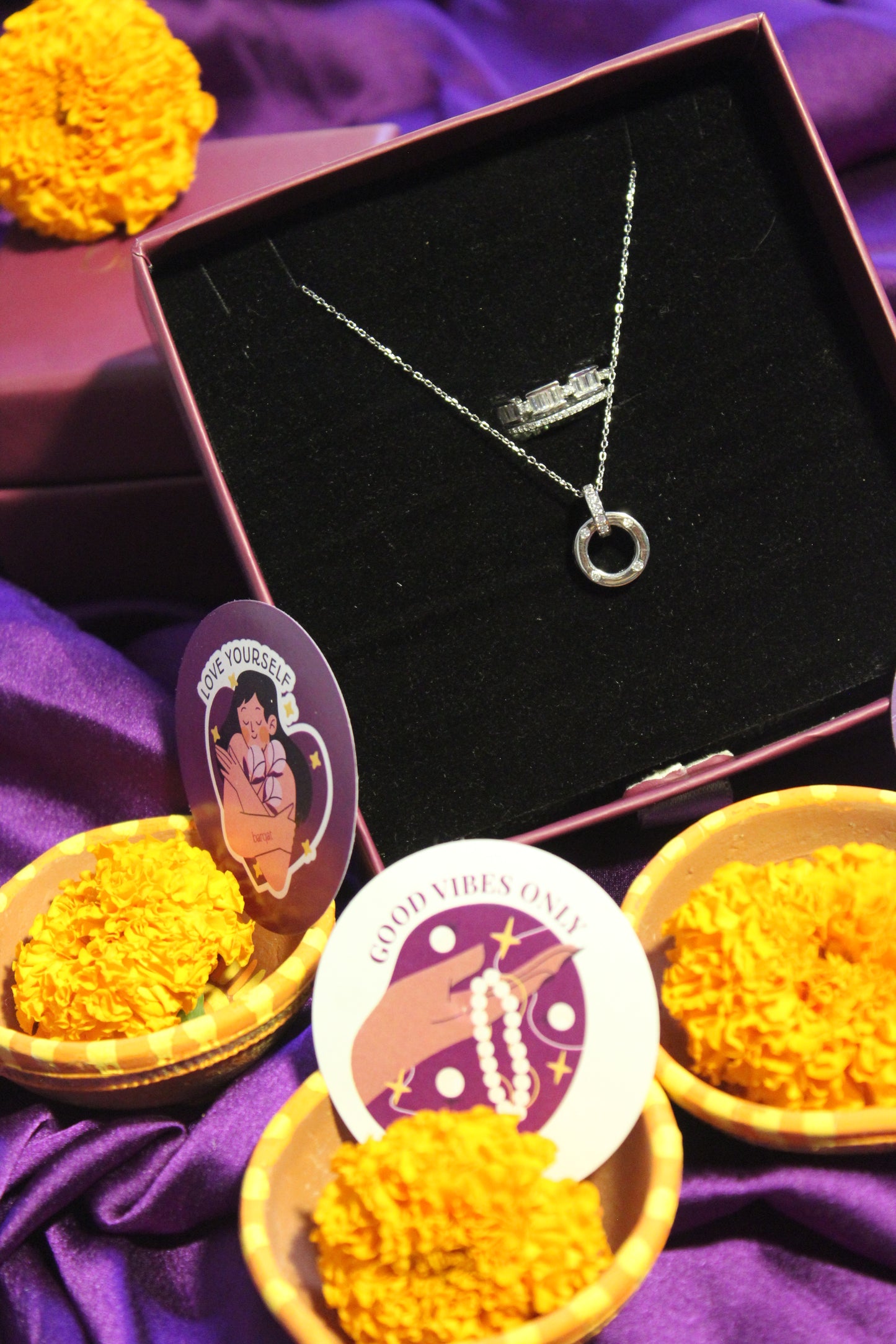 The Eternity Combo Gift Set (Ring Band + Pendant)