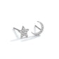 Moon Star Drop Pendant + Stud Earrings (Combo Gift Set)