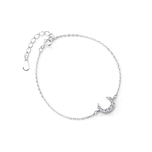 Crescent Moon Charms Bracelet
