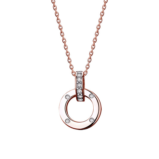 Double Ring Necklace