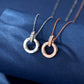 Double Ring Necklace
