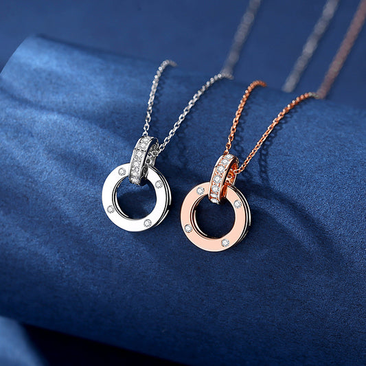 Double Ring Necklace