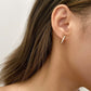 T-Hoop Earrings - Gold Plated