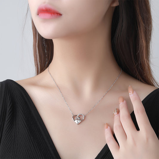 Mother's Love Heart Pendant Necklace