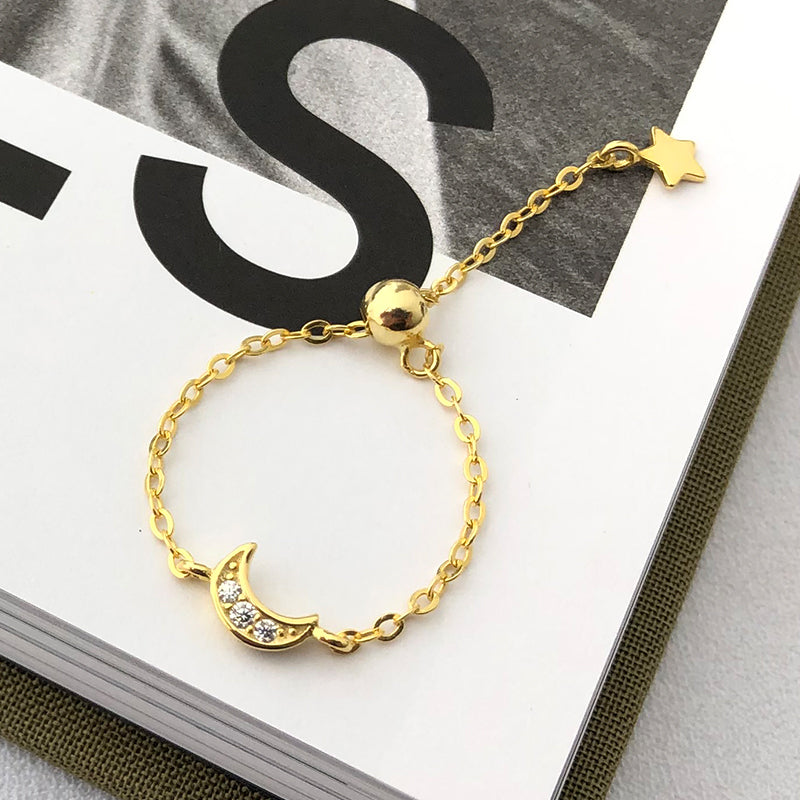 Moon Chain Ring