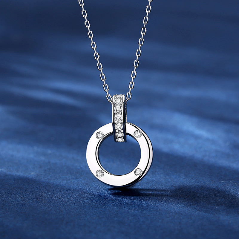 Double Ring Necklace