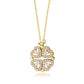 Magnetic Clover Heart Pendant Necklace