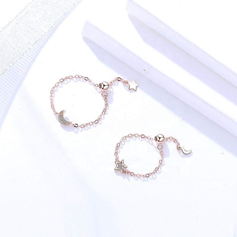 Moon Chain Ring