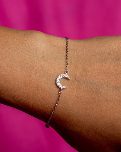 Crescent Moon Charms Bracelet