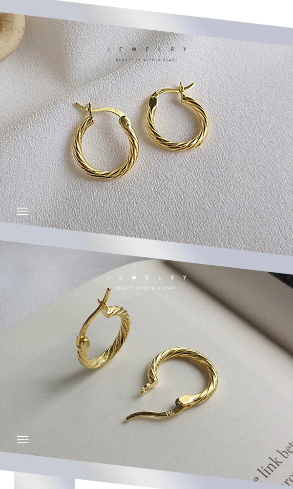 Golden Hoop Earrings