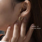 925 Sterling Silver Gold Plated Hoop Earrings