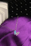 925 Silver Butterfly Pendant Necklace