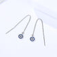 Evil Eye Threader Earrings