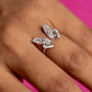 Dainty Diamond Studded Butterfly Ring Showcase