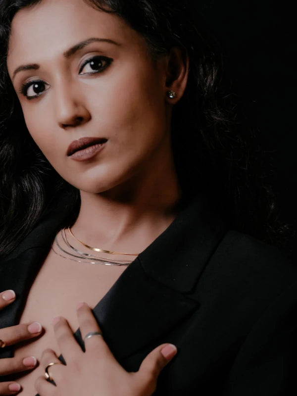 Double Layered Snake Chain Necklace