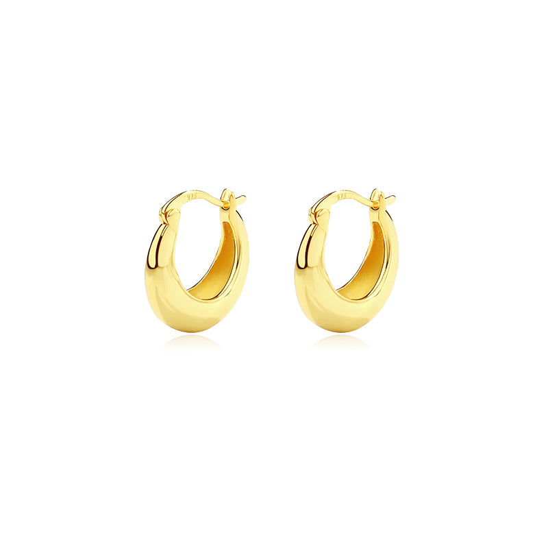 Golden Orb Hoops