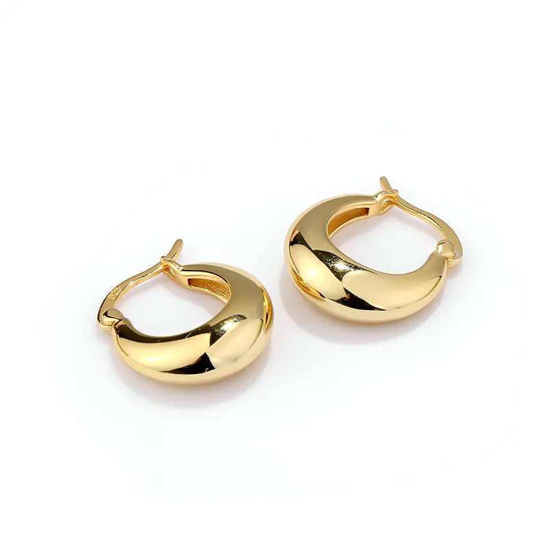 Golden Orb Hoops