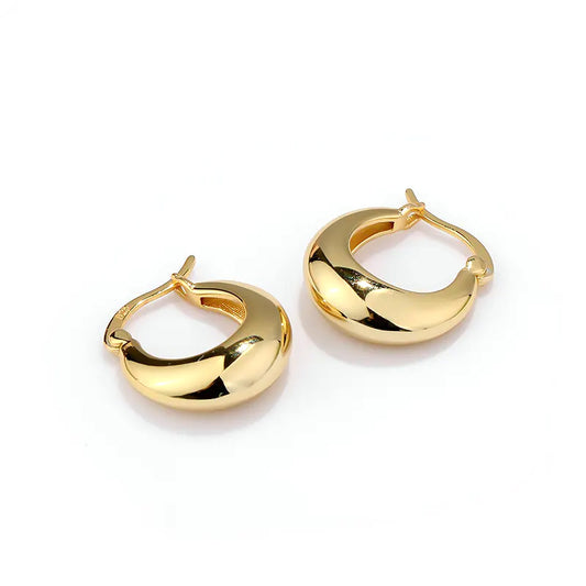 Golden Orb Hoops
