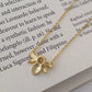 Honey bee pendant necklace back look