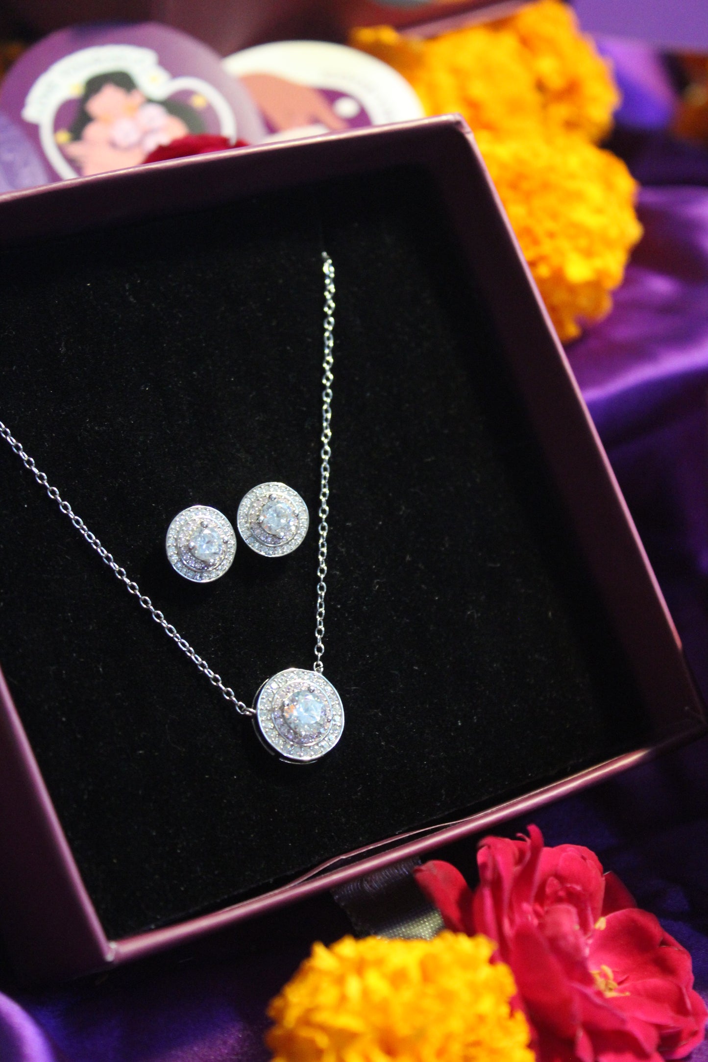 Radiant Harmony Combo Gift Set (Pendant + Stud Earrings)