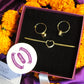 Hollow Heart Combo Gift Set (Heart Hoops + Bracelet)