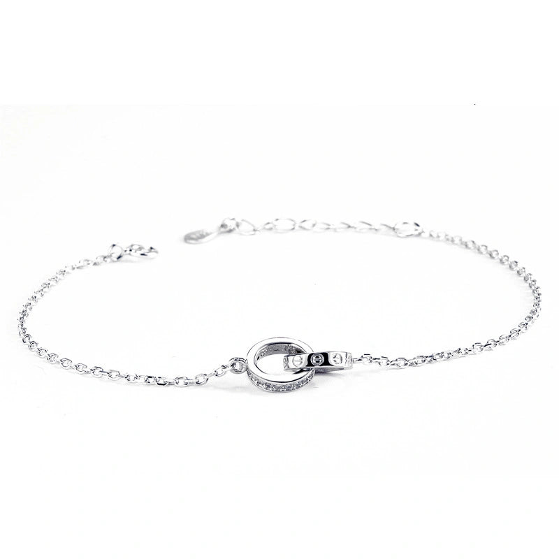 Silver Charms Bracelet Close Look