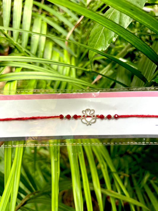 Ganesha Silver Rakhi