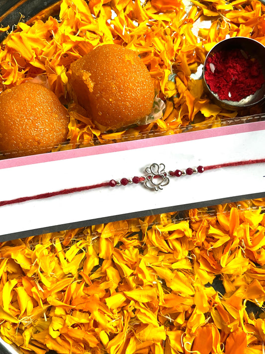 Ganesha Silver Rakhi