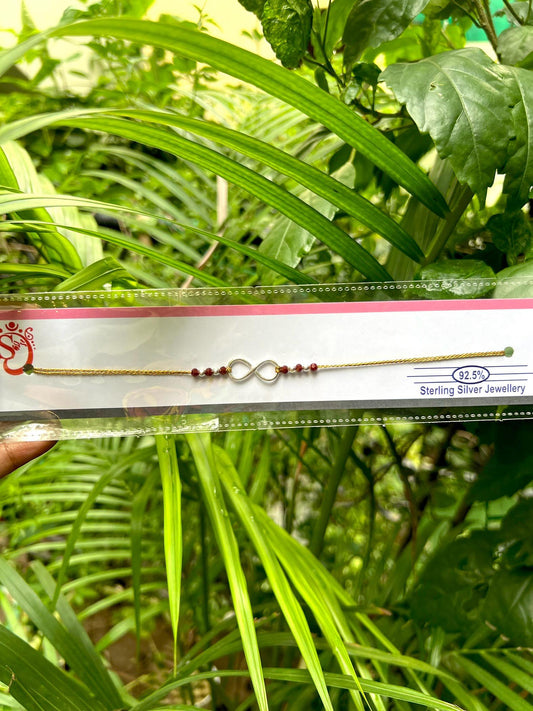 Infinity Silver Rakhi