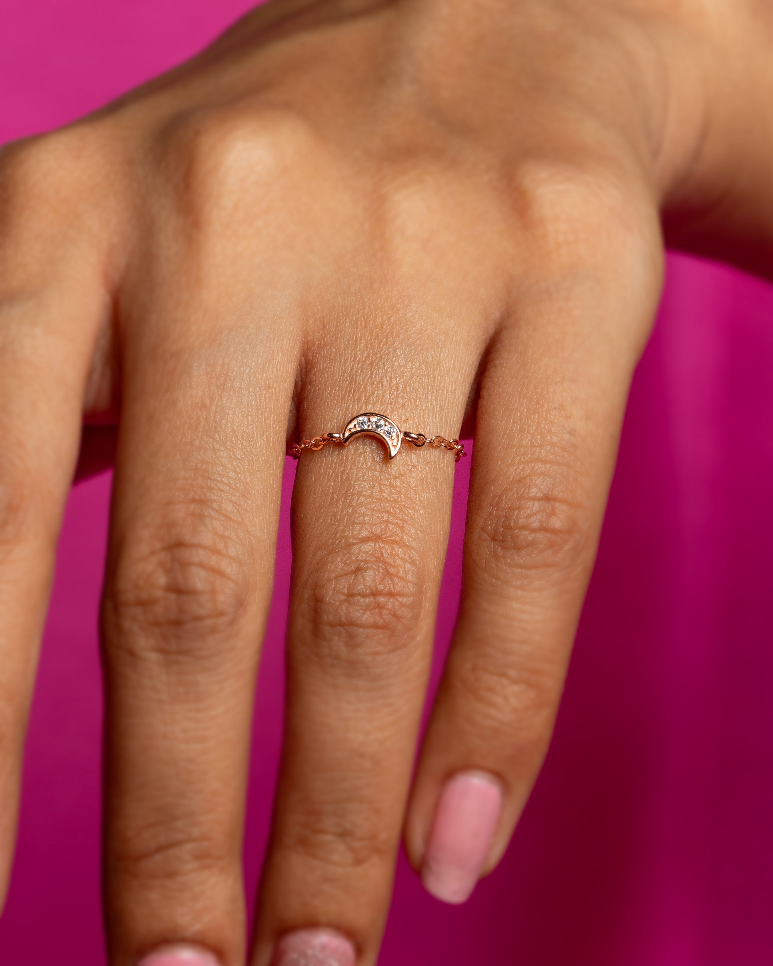 Moon Chain Ring