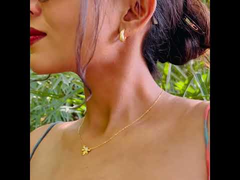 Honey Bee Pendant Necklace - 24K Gold Plated