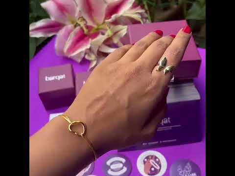 Dual Tone Butterfly Ring - Adjustable