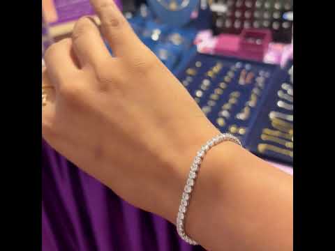 Tennis Bracelet with Slider Lock