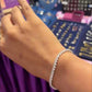 Tennis Bracelet with Slider Lock